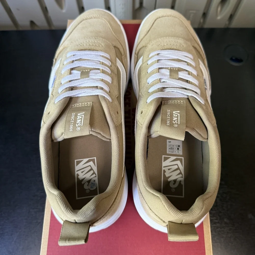 Vans Range EXP Men's Sneakers Shoes Tan Beige Suede Men's Size 12